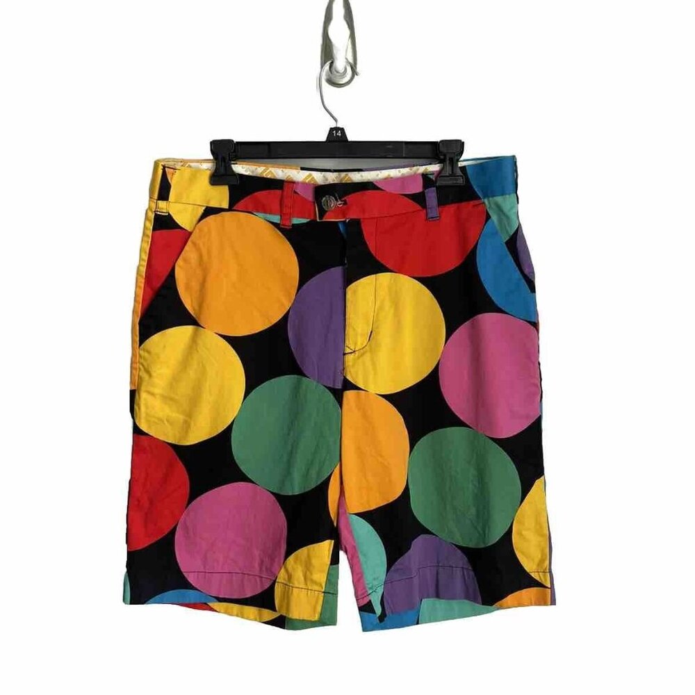 LoudMouth Multicolor Circles Bermuda Shorts Golf Men's